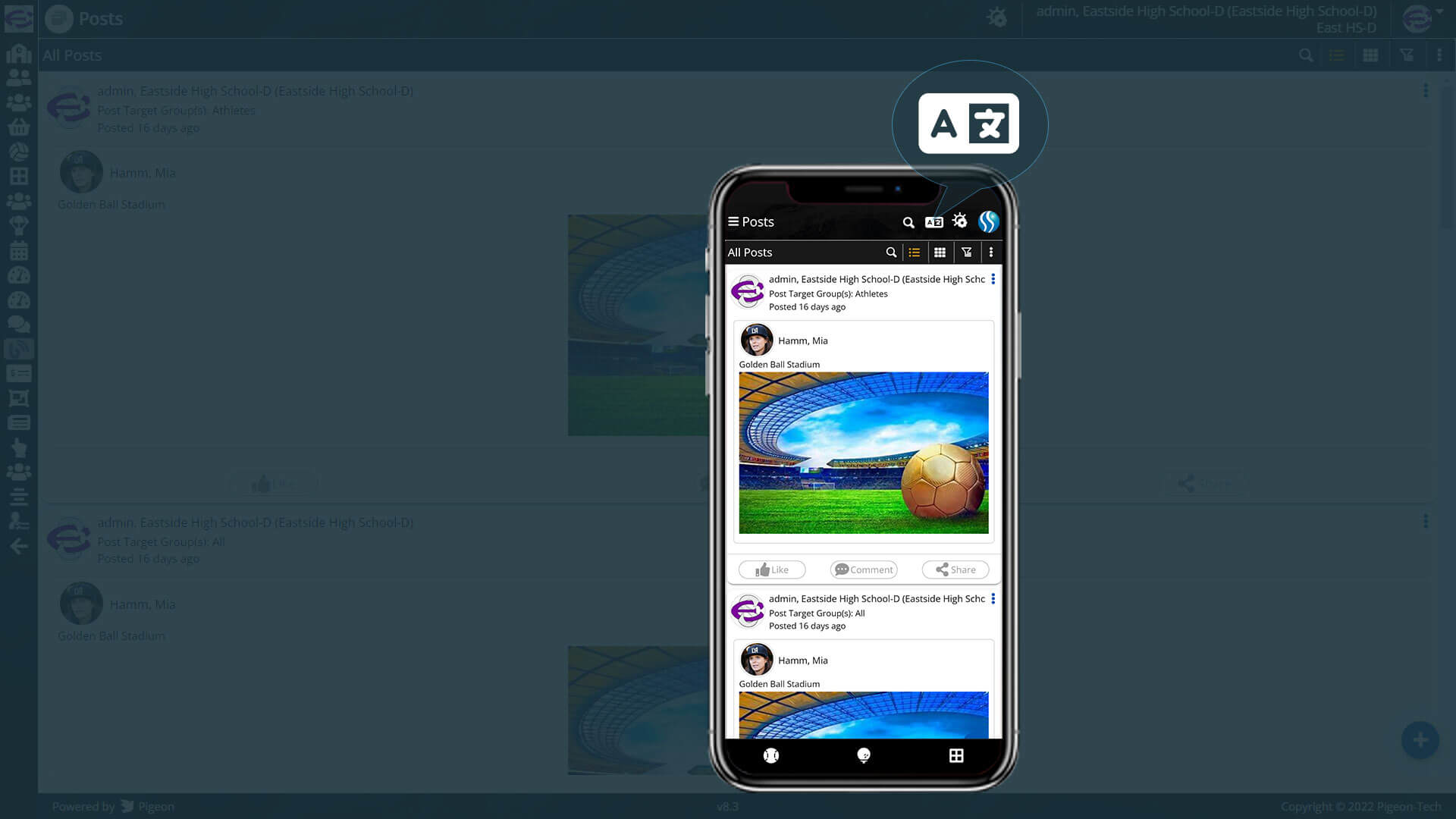 mapnav multi lingual support